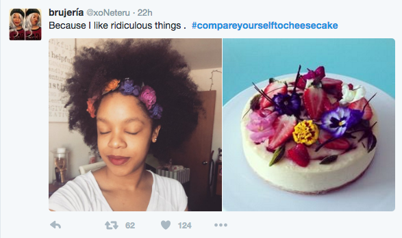 Flower-adorned cheesecake