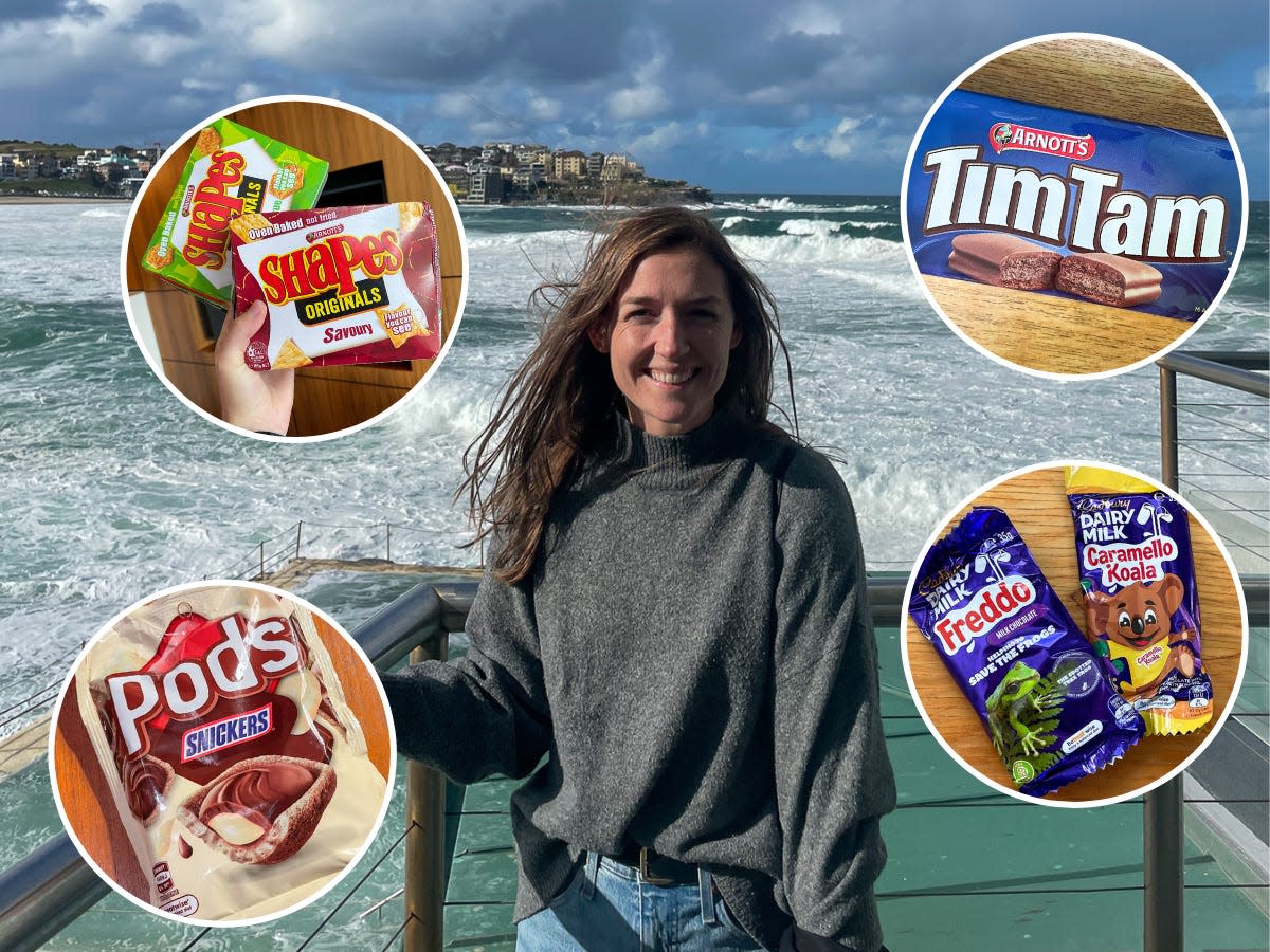 Insider's author tried snacks Australians find at their grocery stores like Pods Snickers and Tim Tams.