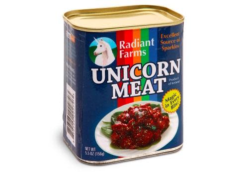 canned unicorn meat