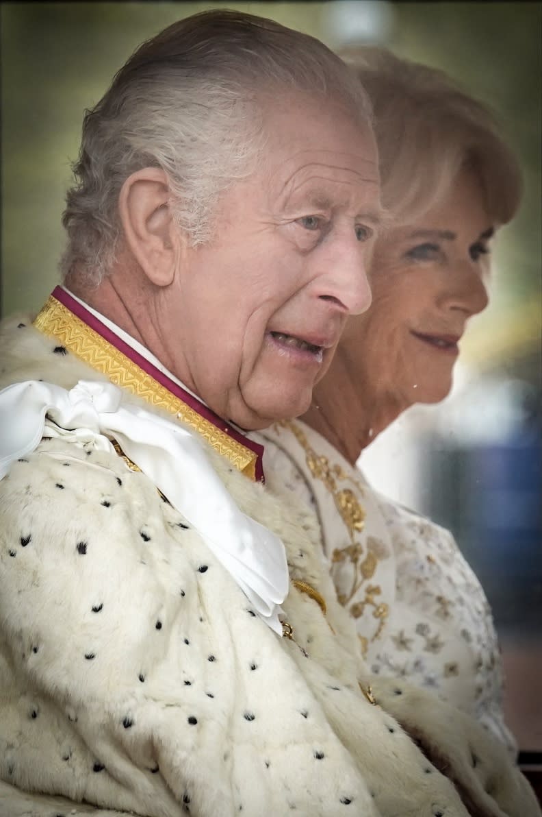 查爾斯三世加冕現場，查爾斯與卡蜜拉。取自The Prince and Princess of Wales twitter