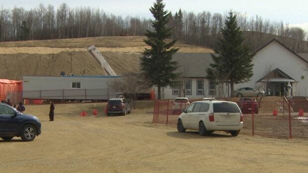 Residents are concerned about how much water the Mount Carmel Spiritual Centre development will draw once completed. (Nathan Gross/CBC - image credit)