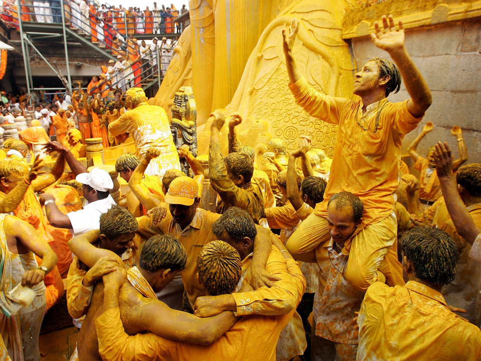 india saffron gold ceremony