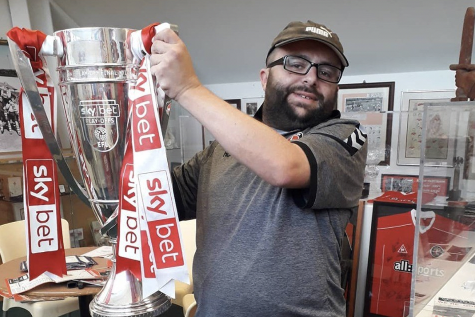 Seb Lewis was Charlton's unofficial super fan - his run of 1,076 consecutive games supporting the team ended when he died after falling ill with coronavirus earlier this month.