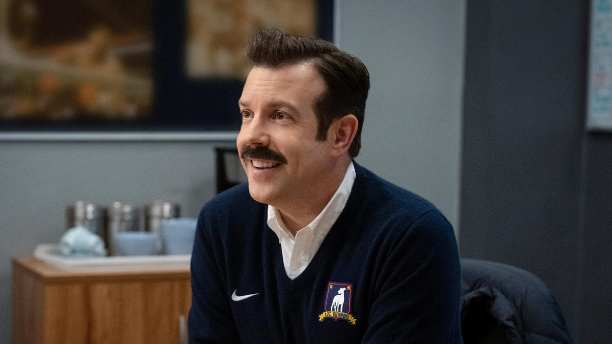  Jason Sudeikis as Ted Lasso in Ted Lasso season 3 