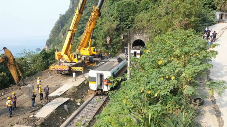 太魯閣號出事路段，正在進行「行車安全改善計畫」。（圖／東森新聞）