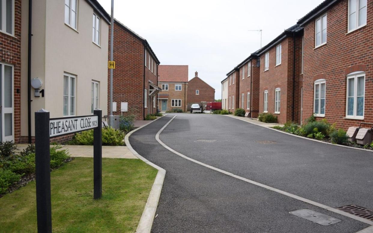 Pheasant Close in Holt, Norfolk, where an XL Bully attacked a woman