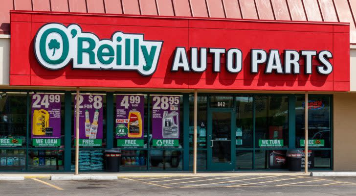 The front of an O'Reilly Auto Parts (ORLY) store.