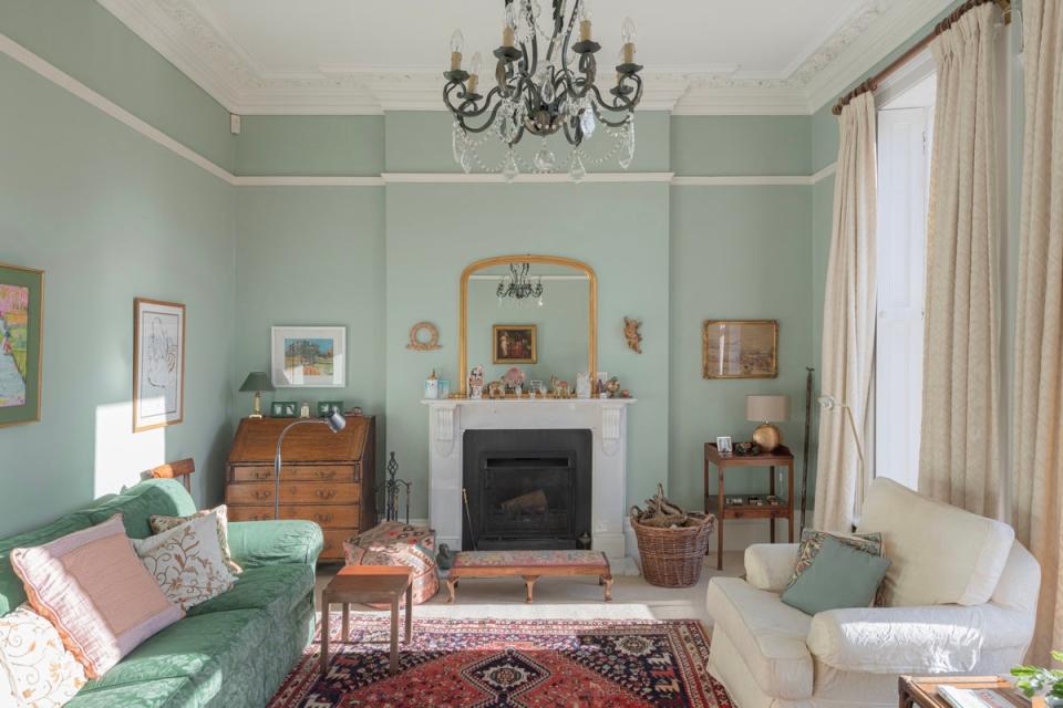 South Lawn retains its period features, including high ceilings, sash windows and fireplaces (Savills)