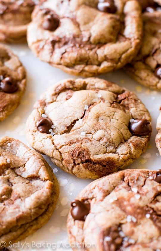 <strong>Get the <a href="https://sallysbakingaddiction.com/2015/02/17/nutella-chocolate-chip-cookies/" target="_blank">Nutella Chocolate Chip Cookies</a> recipe from Sally's Baking Addiction</strong>