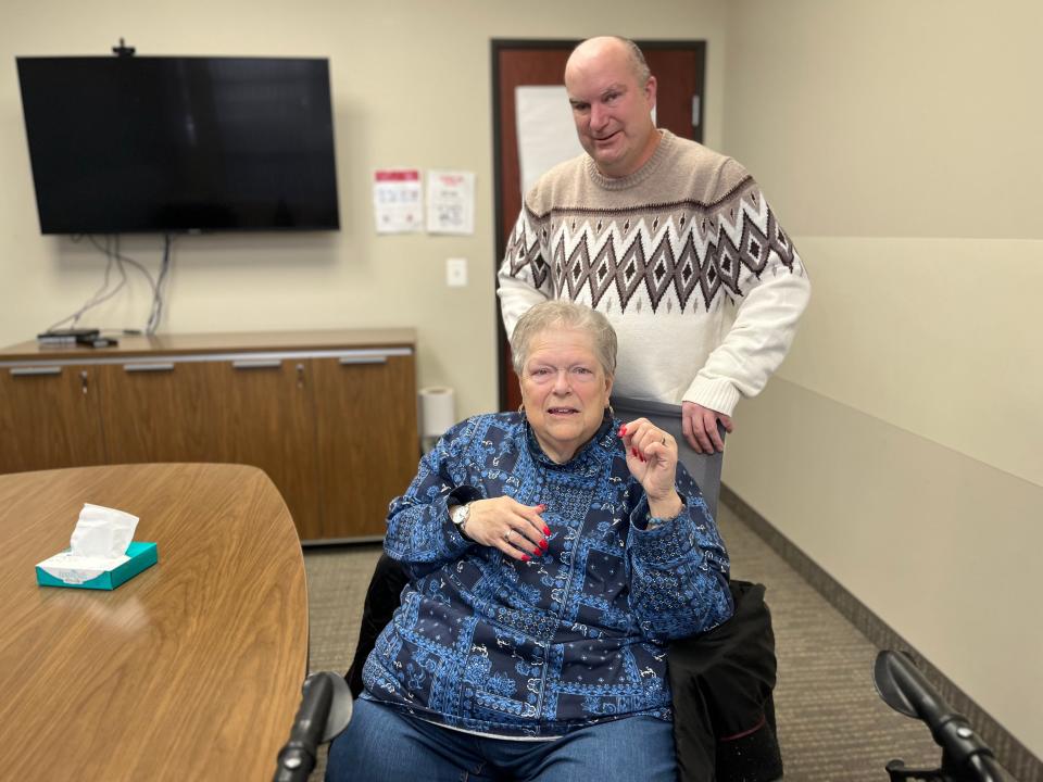 Judith Wright, a 76-year-old widow, lives with her 50-year-old son, Darrin Letzring, in Shelby Township. Through PACE, Wright, a diabetic with anemia and limited mobility, has received an electric lift chair, a bed rail, medications, eyeglasses and other accommodations — all for free. “In six years I haven’t even bought an aspirin,” she says.