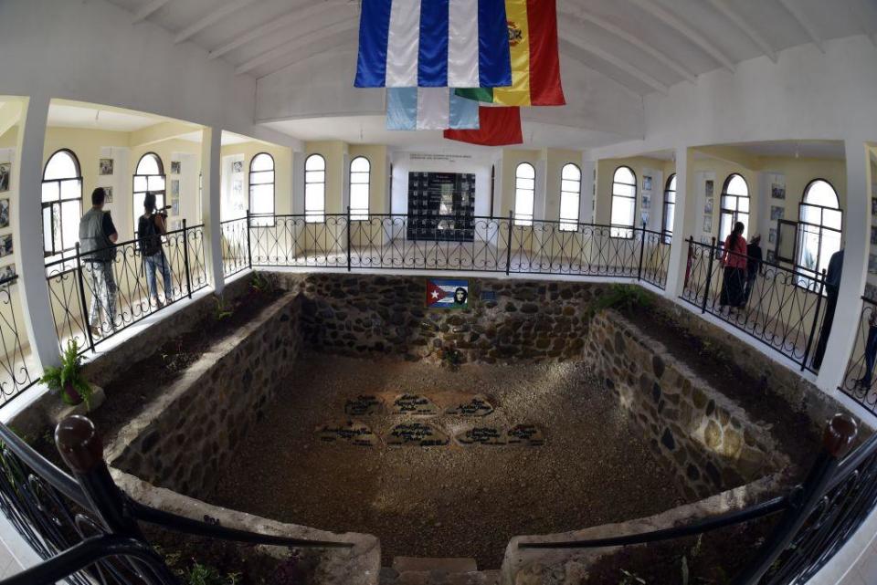 Che Guevara's grave sits amongst those of his revolutionaries (AFP/Getty Images)