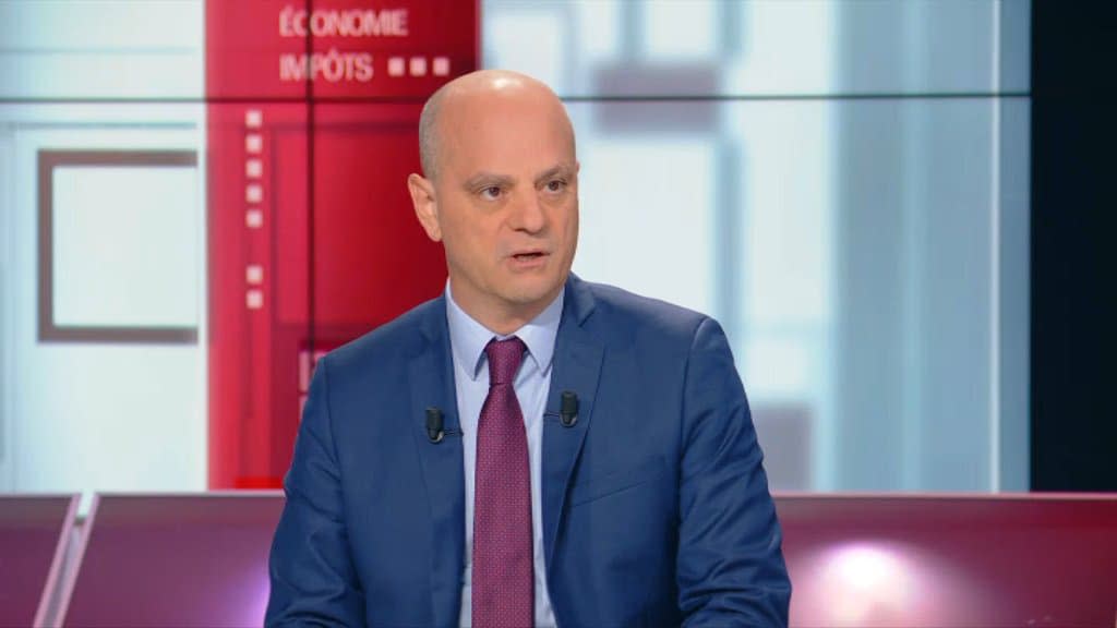 Jean-Michel Blanquer sur le plateau de BFM Politique le 4 octobre 2020 - BFMTV