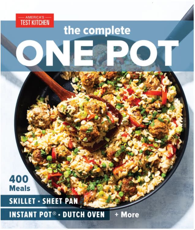 Find <a href="https://fave.co/373H0um" target="_blank" rel="noopener noreferrer">The Complete One Pot: 400 Meals for Your Skillet, Sheet Pan, Instant Pot(r), Dutch Oven, and More for $32</a> at Bookshop. 