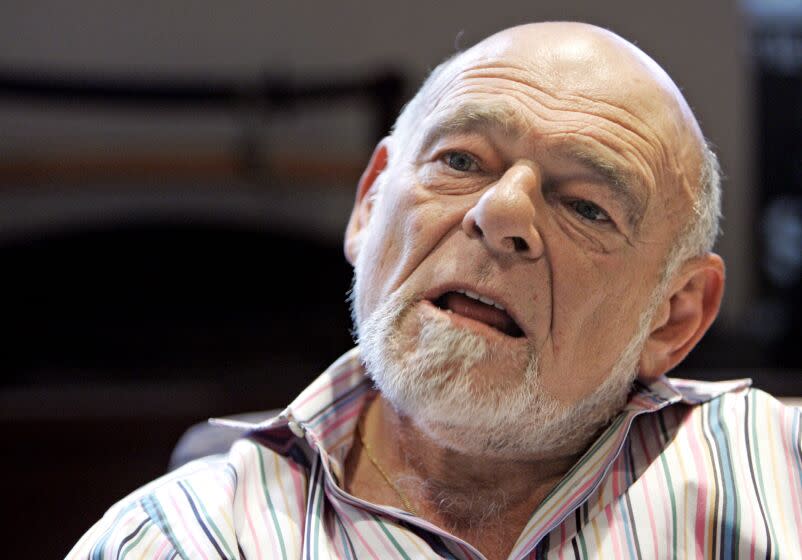 Billionaire investor Sam Zell speaks during an interview Tuesday, March 20, 2007, in Chicago. Zell said Tuesday that he remains in talks with Tribune Co. and his proposal to acquire the media conglomerate still is on the table. (AP Photo/M. Spencer Green)