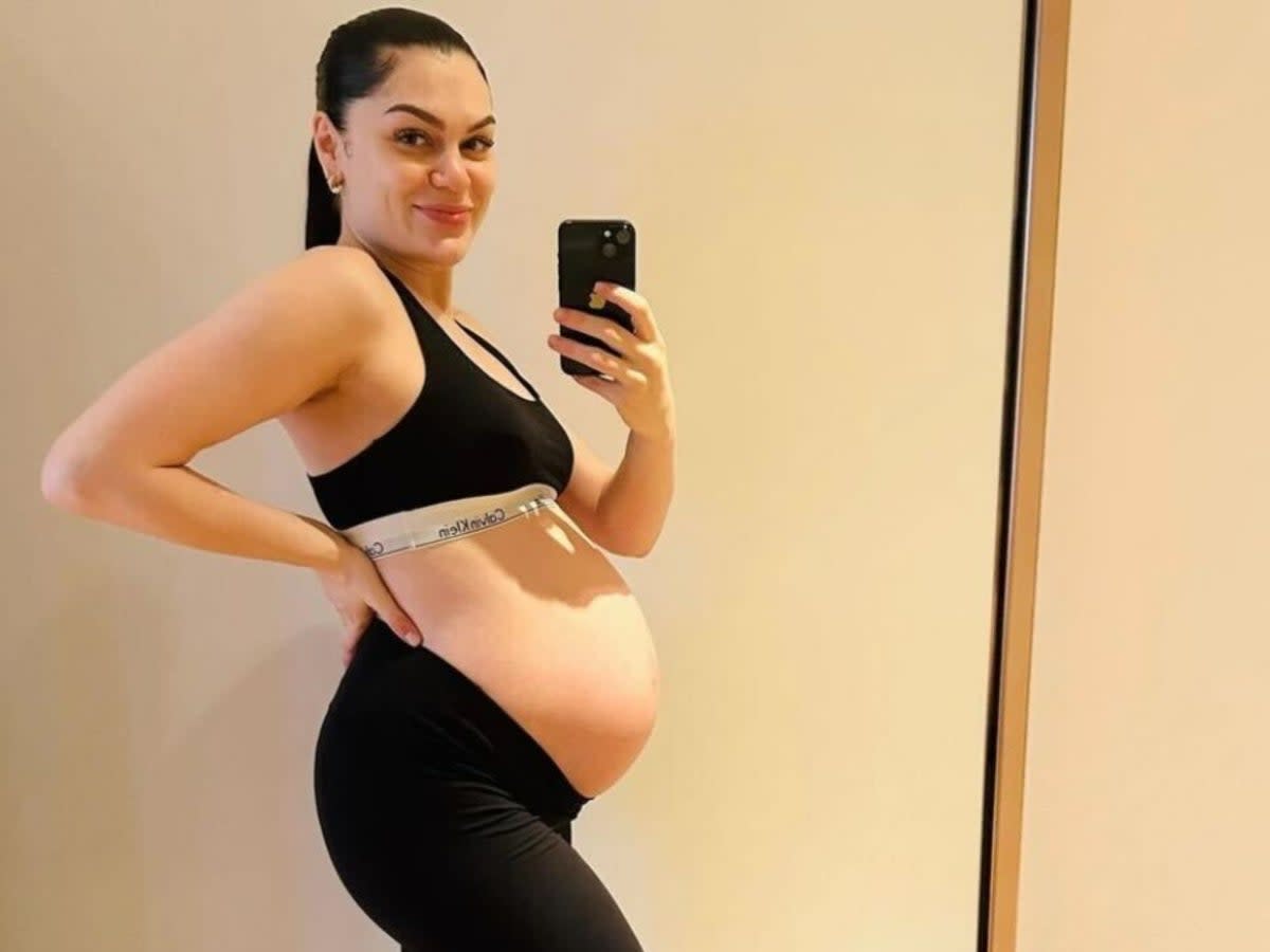 Jessie J shows off her baby bump as she approaches her due date (Instagram/Jessie J)