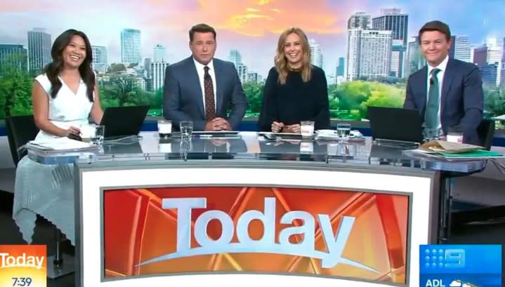 Tracey Vo, Karl Stefanovic, Ally Langford and Alex Cullen on Today 2020