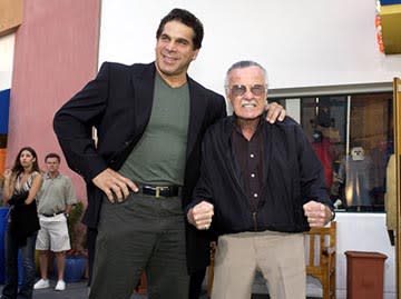 Lou Ferrigno and Stan Lee at the LA premiere of Universal's The Hulk