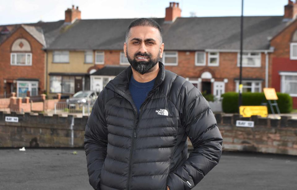 Akeel Ahmed is renting out car parking spaces at a property he owns opposite a Birmingham hospital (Reach)