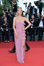 <p>CANNES, FRANCE - MAY 21: Leonie Hanne wore Valentino look from the Prefall23 Urban Riviera collection at the Firebrand (Le Jeu De La Reine) red carpet during the 76th annual Cannes film festival at Palais des Festivals on May 21, 2023 in Cannes, France. (PHOTO: Dominique Charriau/WireImage)</p> 