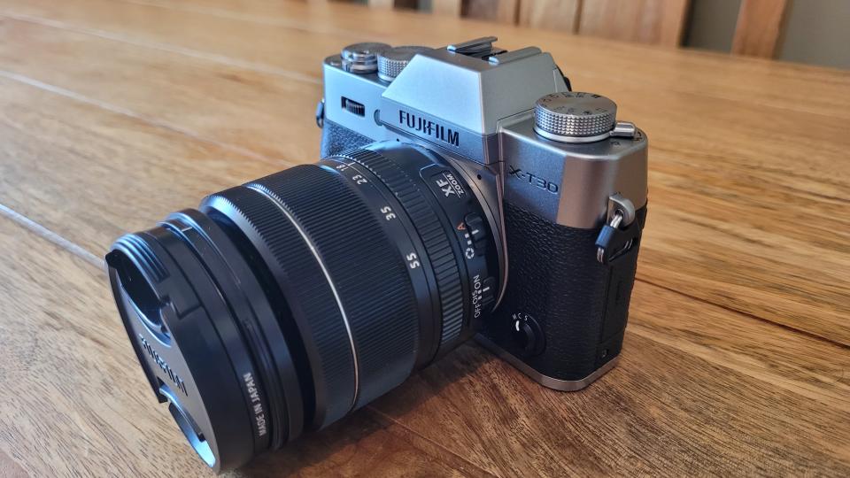 A photo of the Fujifilm XT-30's compact body