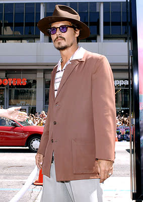 Johnny Depp at the LA premiere of Warner Bros. Pictures' Charlie and the Chocolate Factory