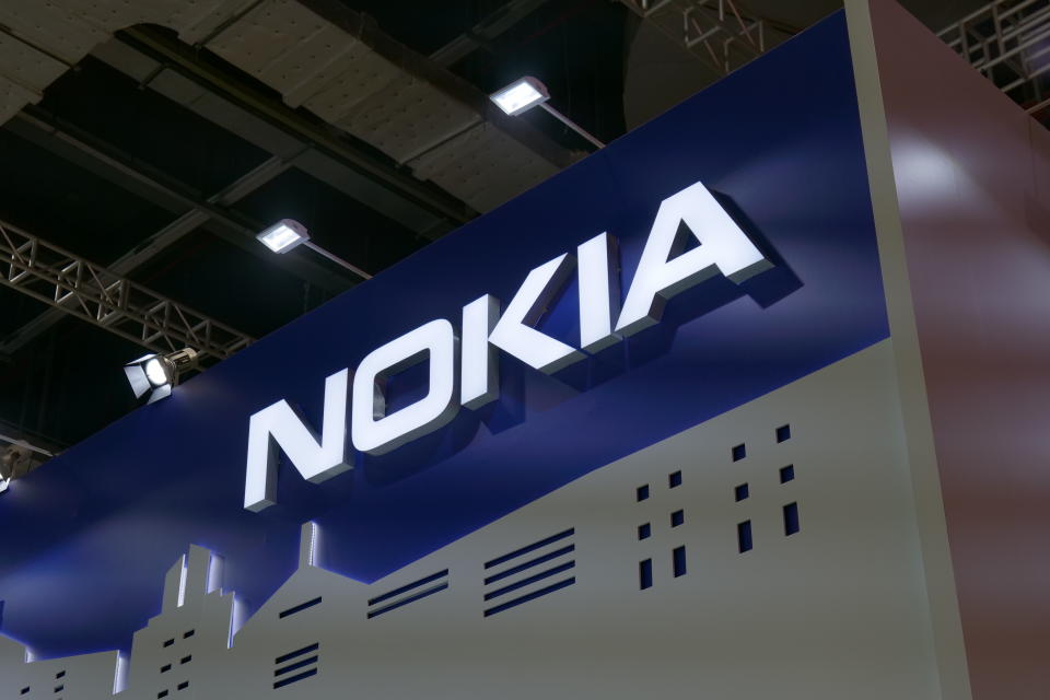 The Nokia booth at the 3rd China International Import Expo at the National Exhibition and Convention Center on 7 November 2020 in Shanghai, China. Photo: VCG/VCG via Getty Images