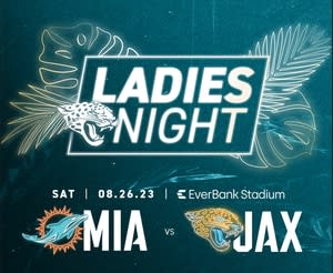 Ladies Night ticket package for Dolphins vs. Jaguars includes pre