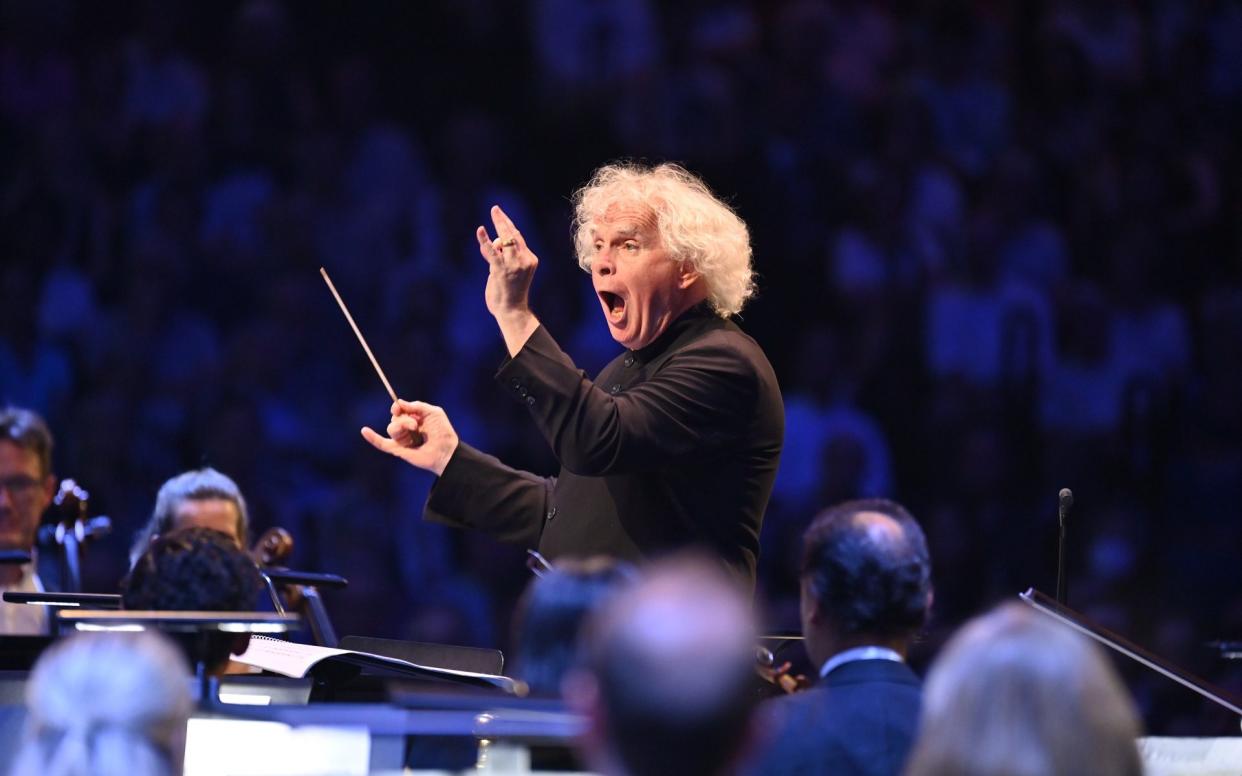 Sir Simon Rattle conducting the London Symphony Orchestra - CHRIS CHRISTODOULOU