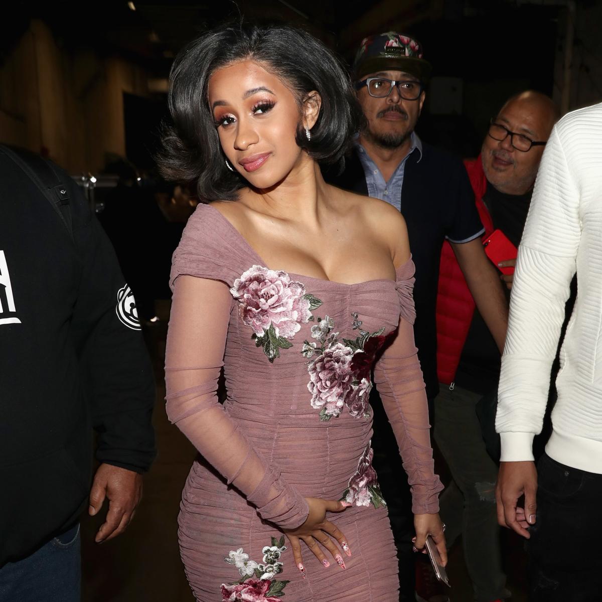 Cardi B Shines in Crystal Net Dress & Pantaboots at Balenciaga Party –  Footwear News