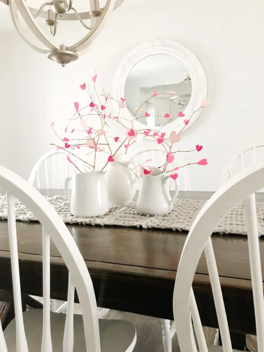 diy valentines day decorations heart centerpiece