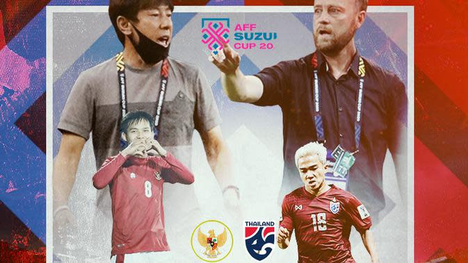 Piala AFF - Timnas Indonesia Vs Thailand - Ilustrasi Pelatih dan Pemain (Bola.com/Adreanus Titus)