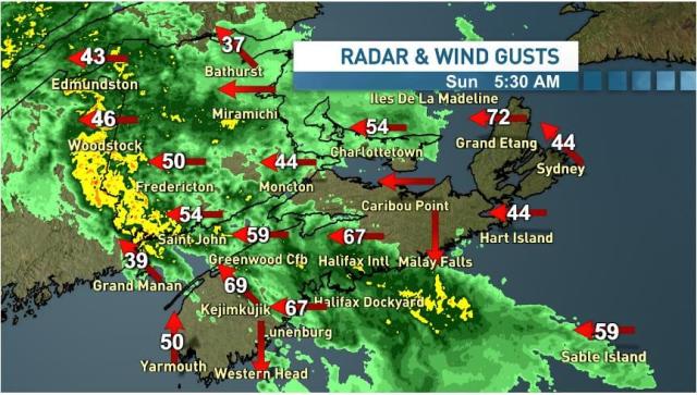 Remnants of post-tropical storm Philippe bring high winds, heavy rain to  Maritimes