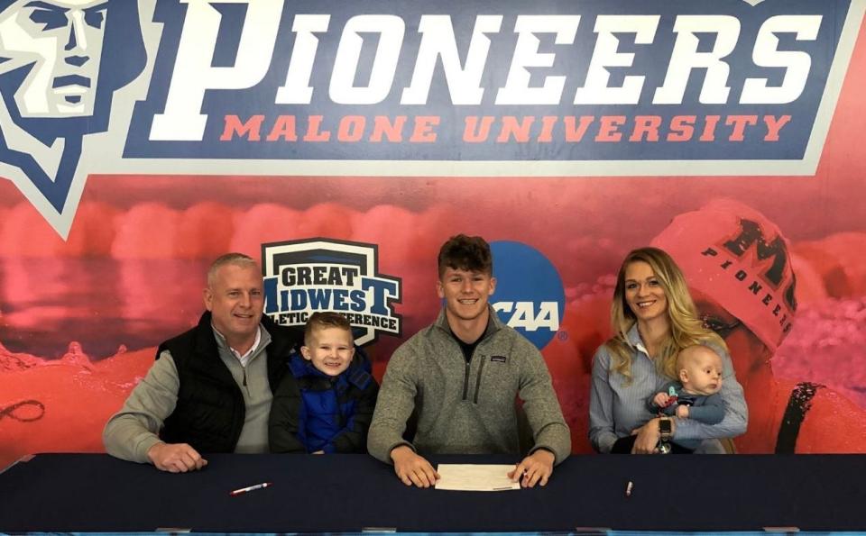 The Malone University men's golf program has announceed the signing of Shad Kenily from New Philadelphia High School.