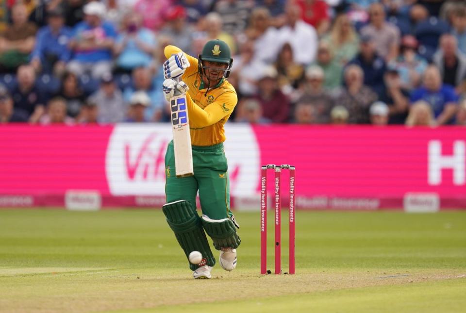 Reeza Hendricks hit 70 for South Africa to help them set 192 for England to win the T20 decider at the Ageas Bowl (Nick Potts/PA) (PA Wire)