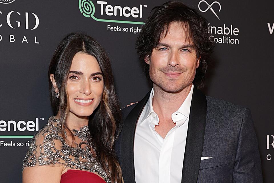 Nikki Reed and Ian Somerhalder attend RCGD Global Pre-Oscars annual celebration at Eveleigh on March 09, 2023 in West Hollywood, California.