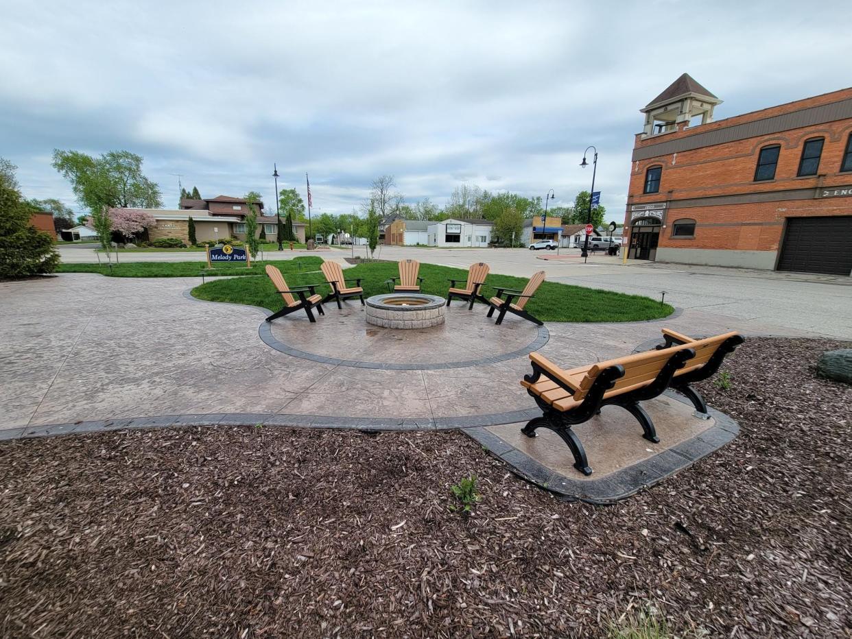 The new pocket park in Capac. This project was one of many to receive grant funding from the St. Clair County Community Foundation.