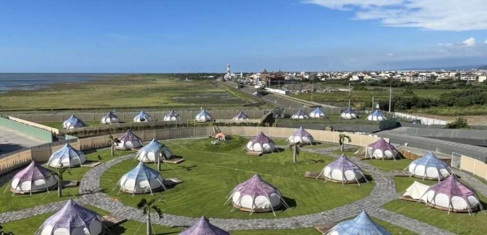 全新露營場預計設置27組4人帳篷。（台中市政府提供）