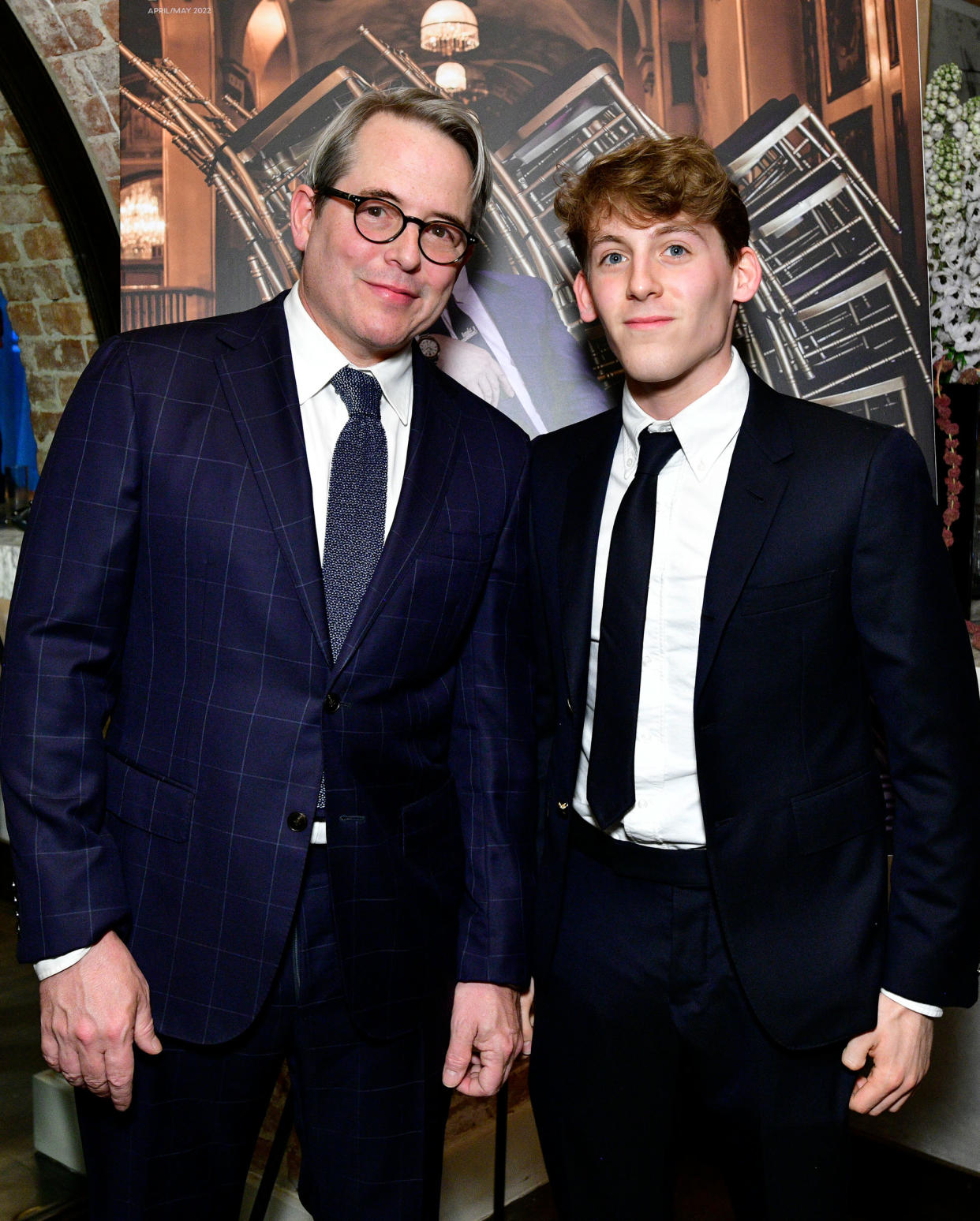 Matthew Broderick and his 19-year-old son, James Wilkie, attended an event in New York City on June 13. (Eugene Gologursky / Getty Images)