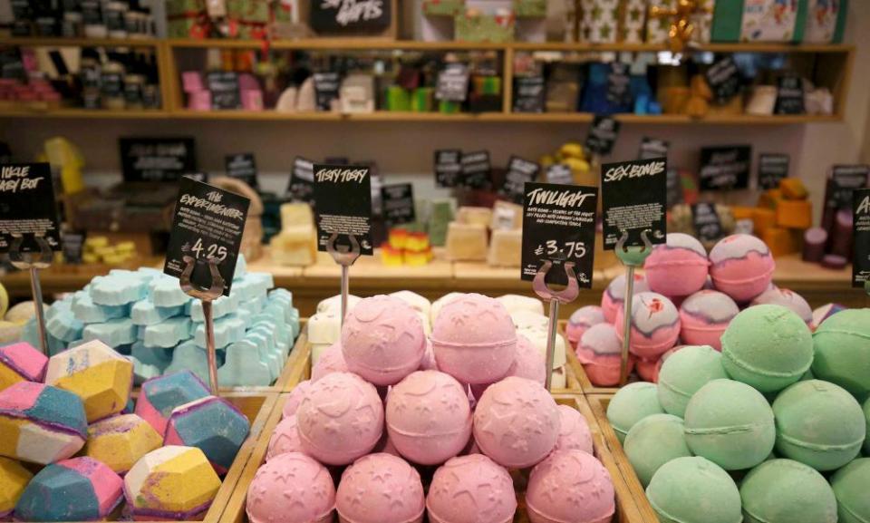 A Lush cosmetics store in London