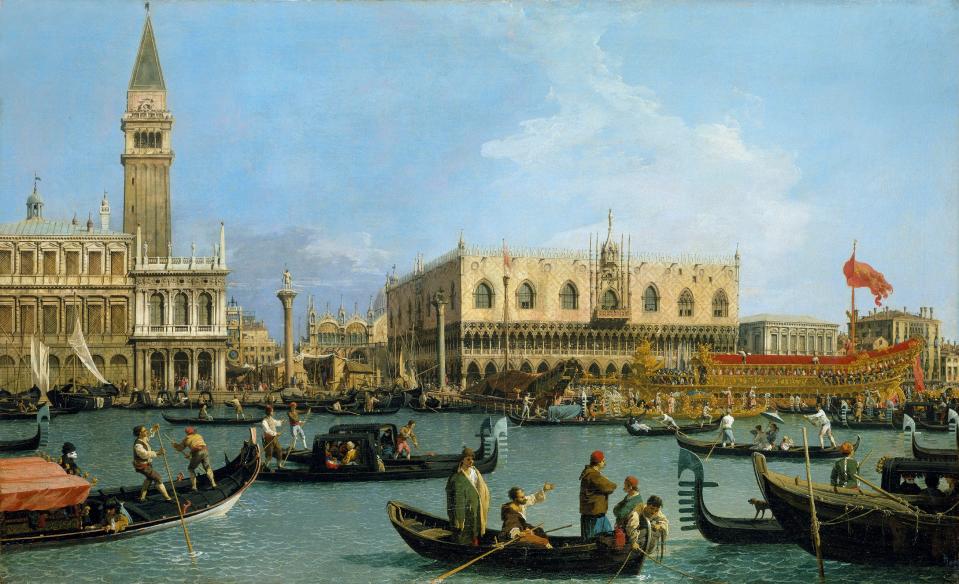 <p>The Bacino di San Marco on Ascension Day by Canaletto</p> (Royal Collection Trust/Her Majesty the Queen)