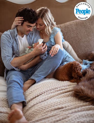 <p>Bree Marie Fish</p> MacKenzie Porter, Jake Etheridge and their baby