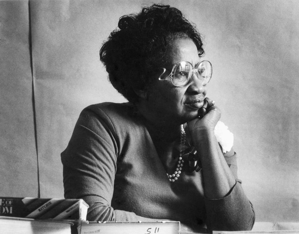 Clara Luper, Oklahoma educator and civil rights activist, appears in a 1988 photo.