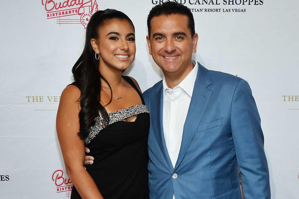 <p>Denise Truscello/Getty</p> Buddy Valastro and his daughter Sofia Valastro