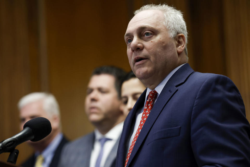 Steve Scalise during a news conference at the U.S. Capitol Building (Anna Moneymaker / Getty Images file )
