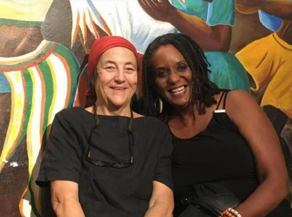 Katharine “Keke” Kean and Leonie Hermantin of Sant La Haitian Neighborhood Center. “She was a very special person,” Hermantin said.