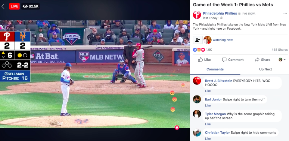 Porn bots have inevitably made their way into MLB Facebook chats, prompting both properties to promise to fix the user experience. (Facebook screenshot)