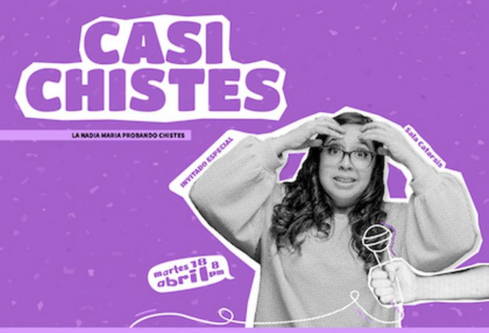 La Nadia María en “Casi chistes” en el Teatro Trail.