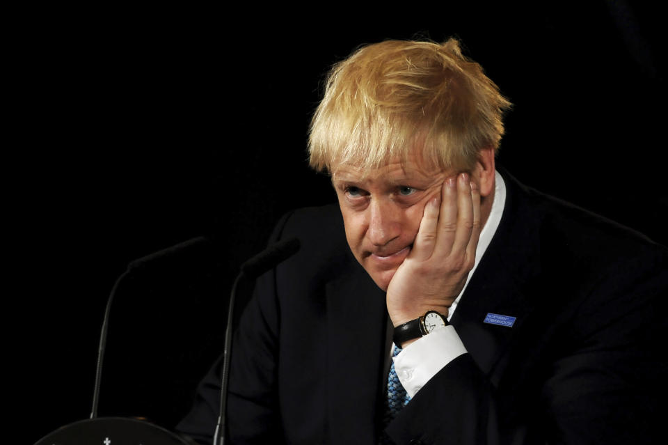 Britain's Prime Minister Boris Johnson. Photo. RUI VIEIRA/AFP/Getty Images)