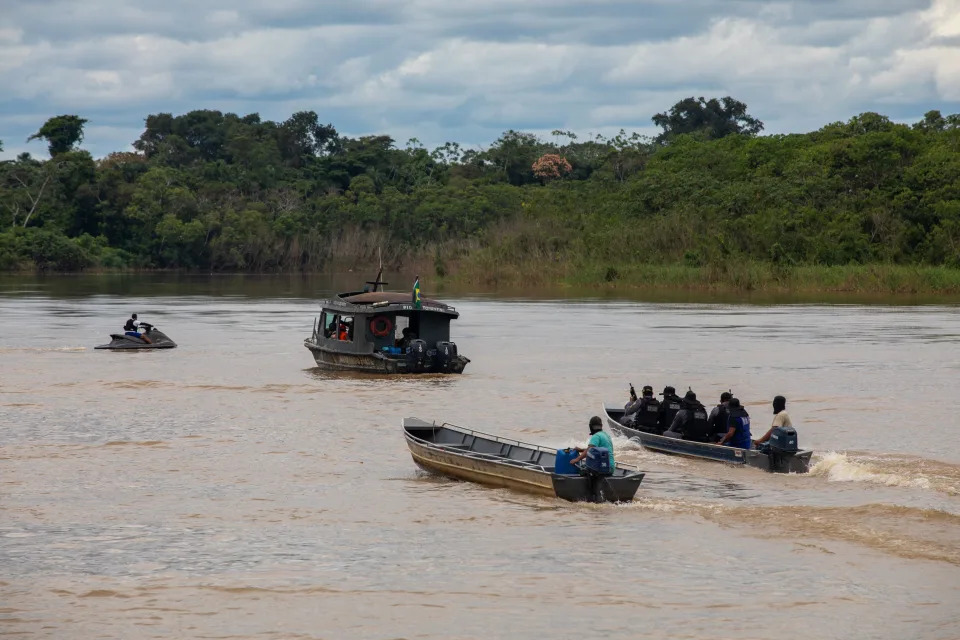 Local onde corpos de Dom Phillips e Bruno Pereira teriam sido enterrados foi apontado por suspeitos presos (Foto: JOAO LAET/AFP via Getty Images).