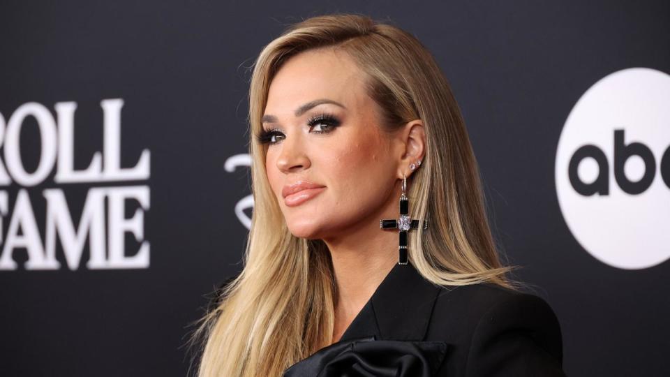 PHOTO: Carrie Underwood attends the 38th Annual Rock & Roll Hall Of Fame Induction Ceremony at Barclays Center on Nov. 03, 2023 in New York City.  (Mike Coppola/WireImage via Getty Images, FILE)